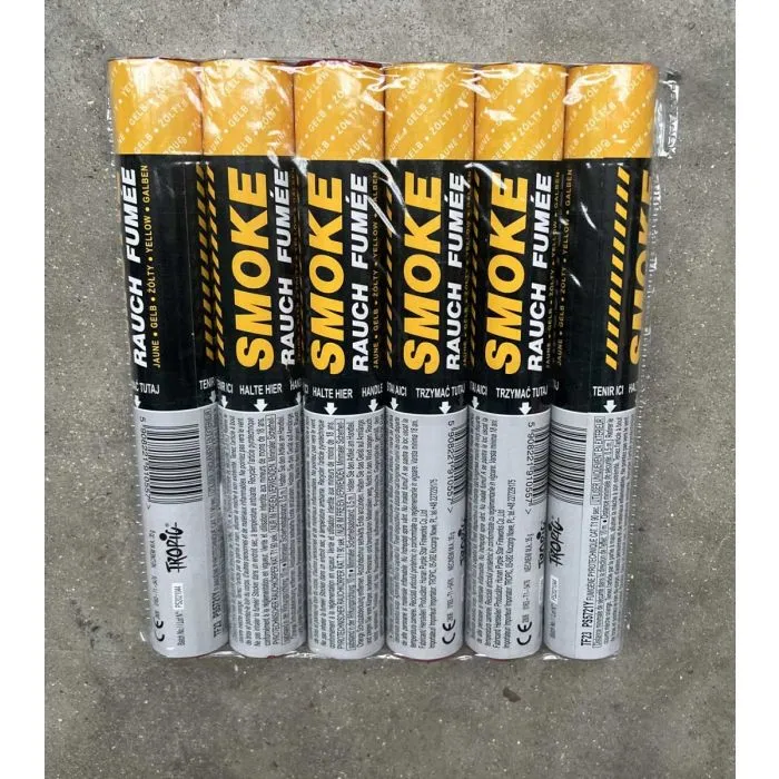 Pack 6 Fumigènes À Main Tf23 90 Sec 6 Coloris - Mypyro Artifices