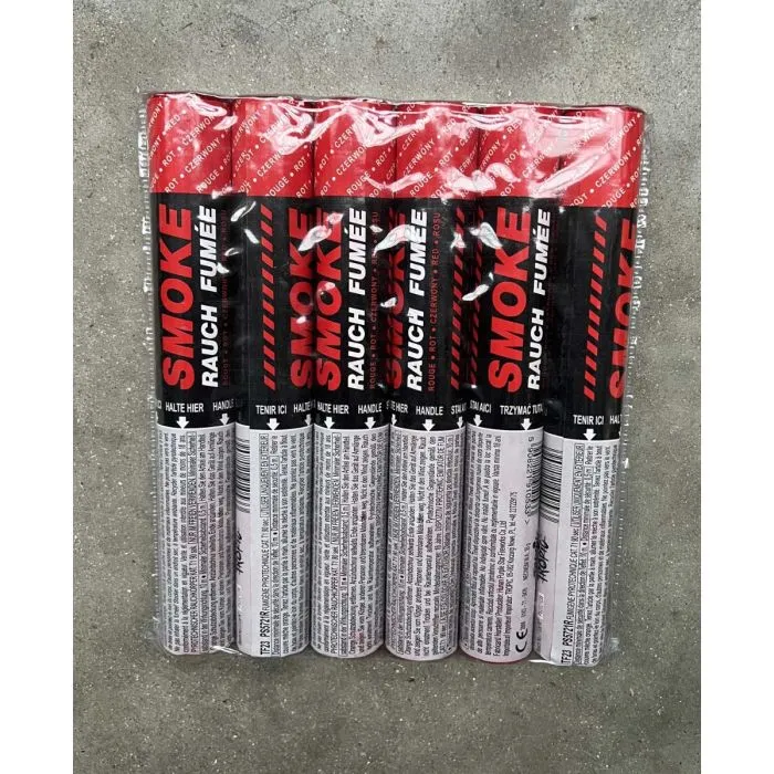 Pack 6 Fumigènes À Main Tf23 90 Sec 6 Coloris - Mypyro Artifices