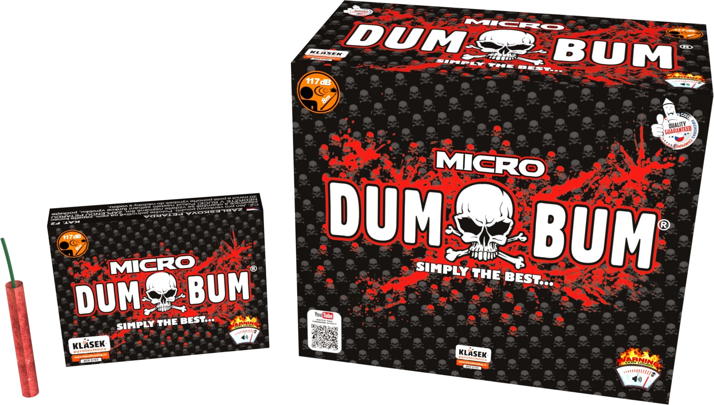 Paquet de 25 Pétards Micro Dumbum - Mypyro Artifices