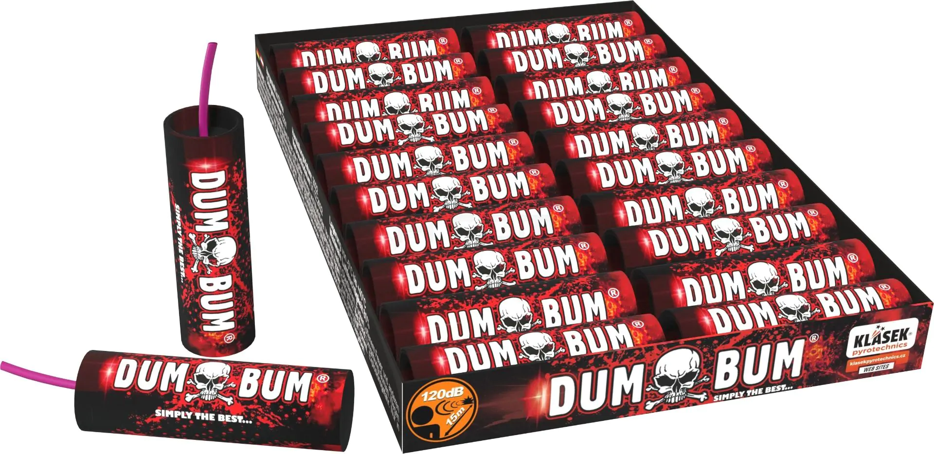 Paquet de 20 Pétards Dumbum 2g+ - Mypyro Artifices