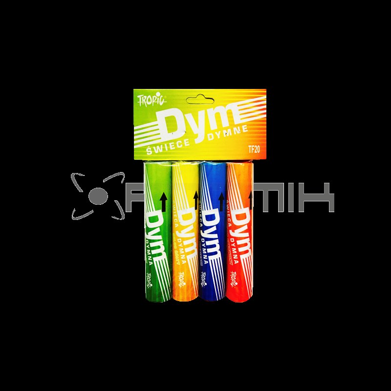 Paquet de 4 fumigènes multi couleurs TF20