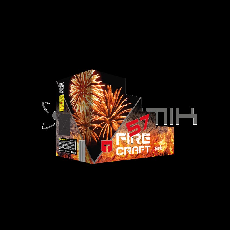 Batterie d'artifices Fire Craft TB62 57 coups TROPIC