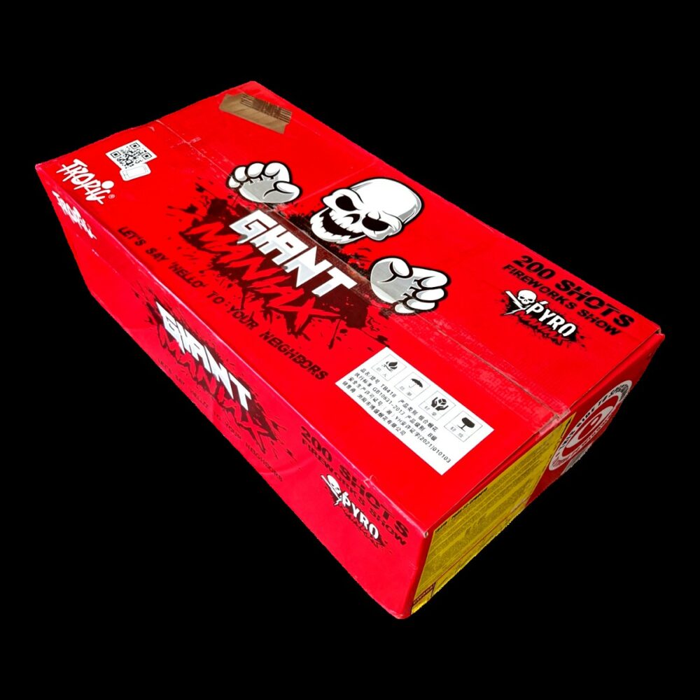 Batterie d'artifices de 200 Coups "Giant Maniax"