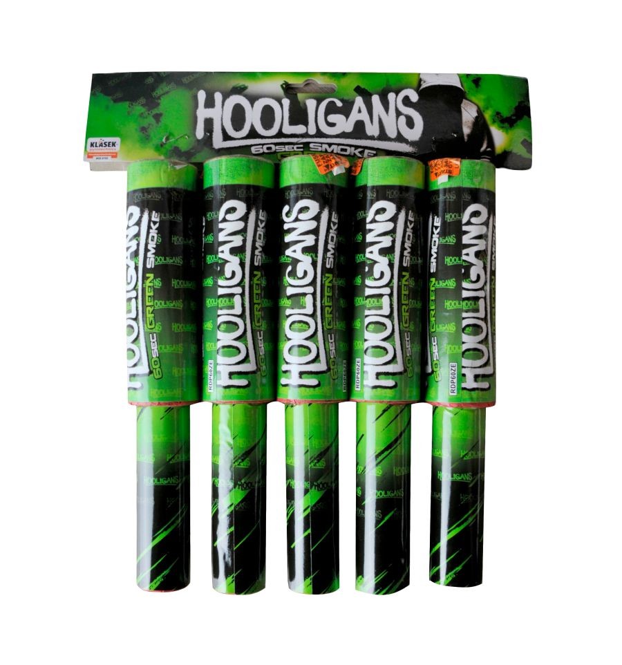 Lot de 5 Fumigènes À Main Verts