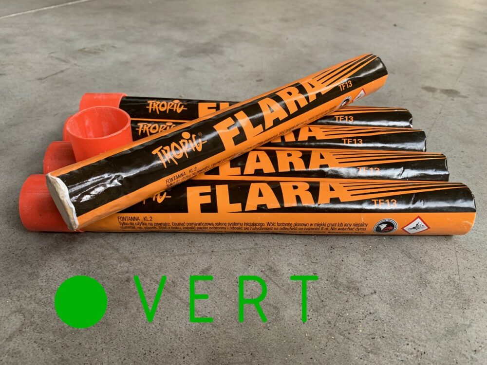 Pack 5 Torches Supporter Vertes – Torche à Main Pyrotechnique